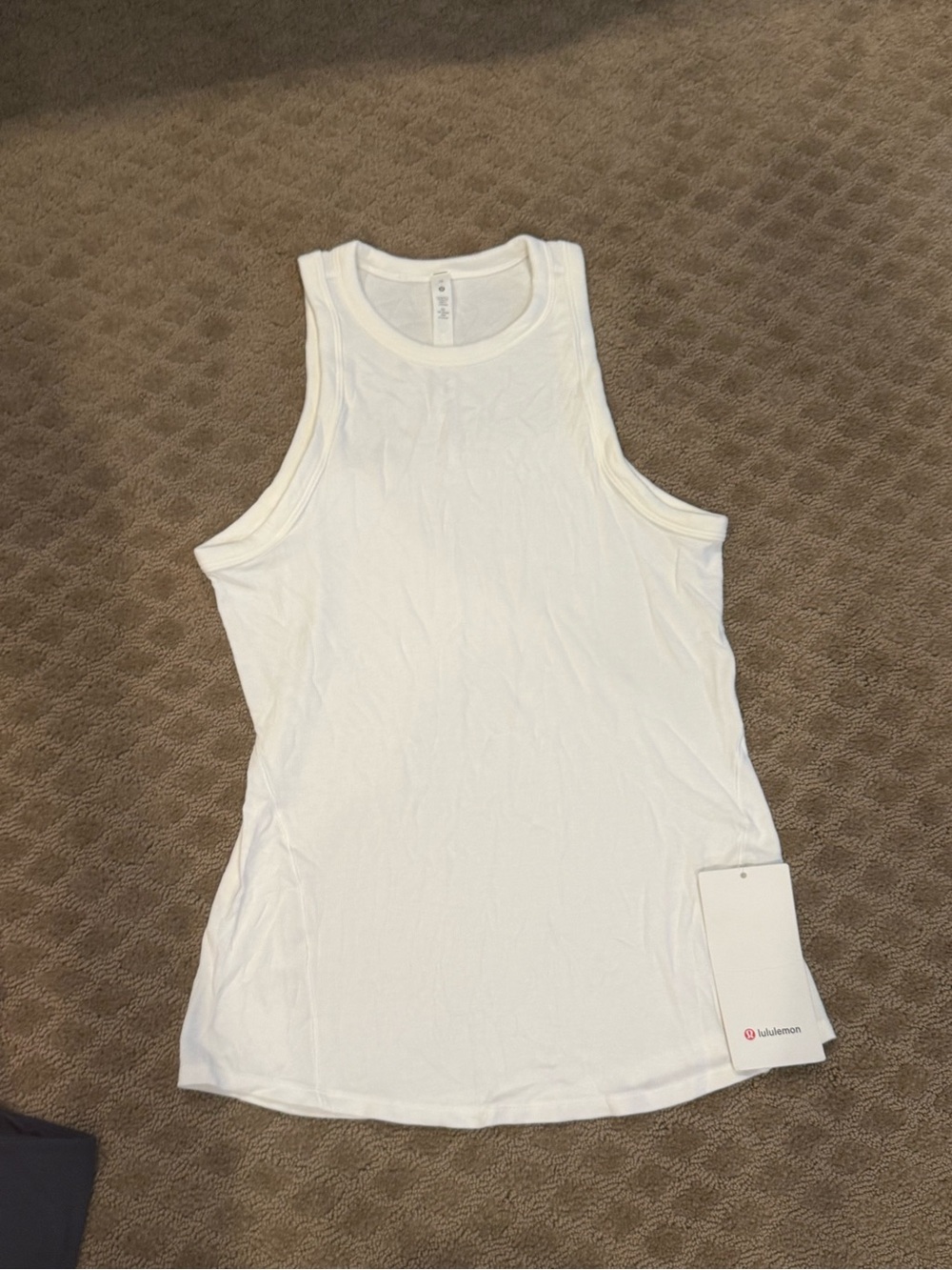 Brand New Lululemon Athletic White Tank with Branded Hang Tag